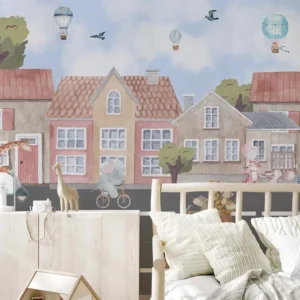 Astonishing Animal Town Adventure Wall Mural