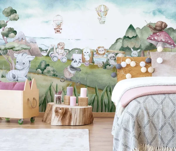 Enchanted Animal Parade Wallpaper