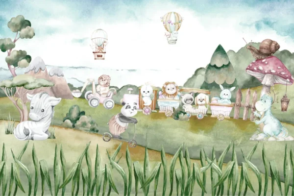 Enchanted Animal Parade Wallpaper - Image 2