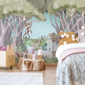 Enchanted Forest Friends Wall Mural