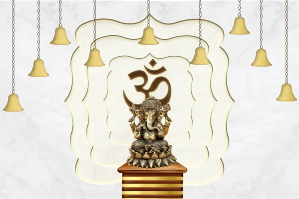 Ganesha & Om Divine Illumination Wall Mural