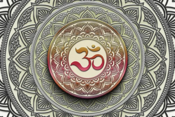 Mandala Om Wall Art for Meditation Spaces