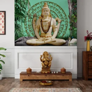 Meditative Shiva Wallpaper for Spiritual Decor