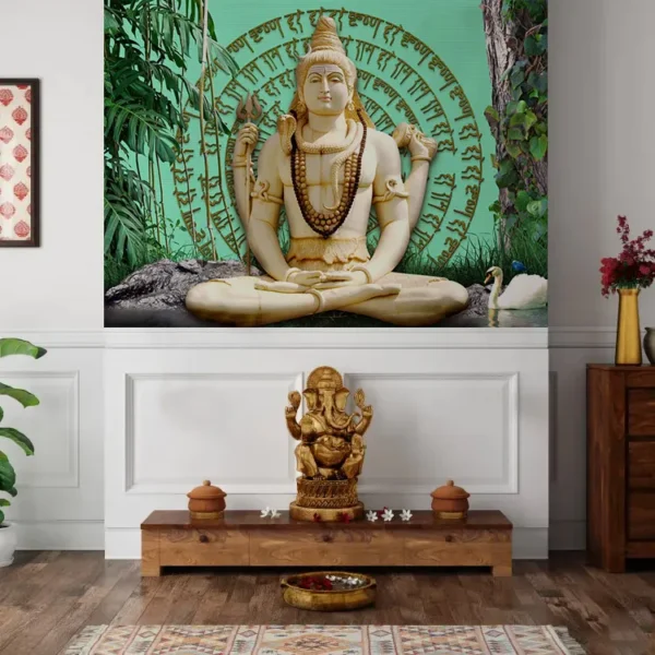 Meditative Shiva Wallpaper for Spiritual Decor