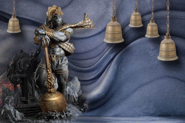 Powerful Hanuman Ji Wall Mural Art – Divine Strength