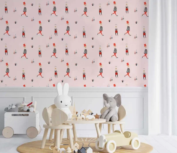 Whimsical Walkers Kids Wall Mural – Stroll in Style