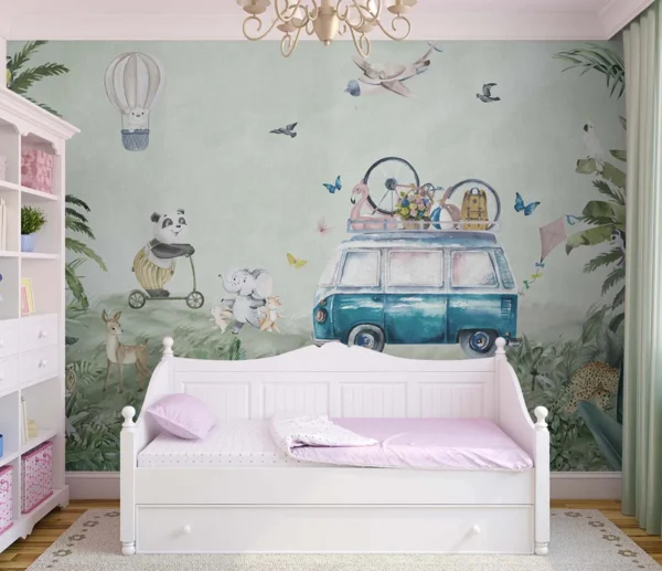 The Great Jungle Getaway – Safari Adventure Kids Wallpaper