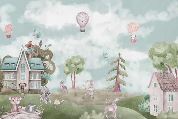 Whimsical Woodland Escape – Adventure Wall Mural - Image 2