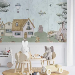 Whimsical Woodland Nursery Wallpaper