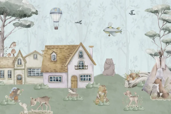 Whimsical Woodland Nursery Wallpaper - Image 2