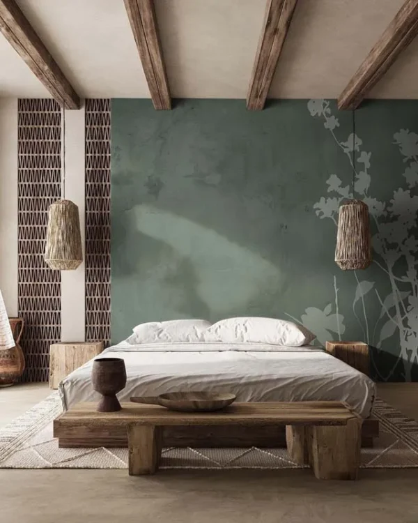 Botanical Noir Wall Mural