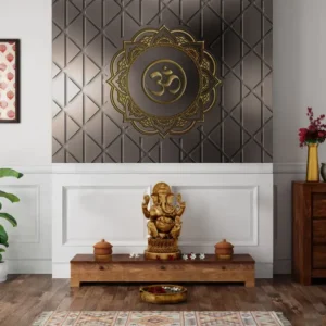 Golden Om Mandala Wall Mural – Sacred & Stylish