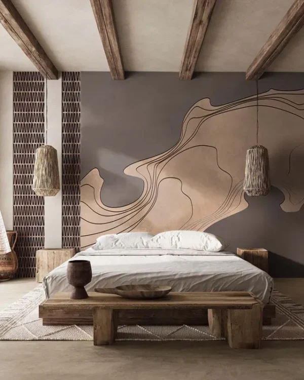 Golden Terrain Wall Art