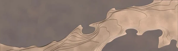 Golden Terrain Wall Art