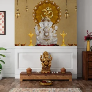 Lord Ganesha Om Wallpaper for Spiritual Ambience