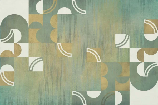Modern Geometric Art Deco Wall Mural