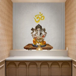 Om Mandala Ganesha Wall Mural for Divine Decor