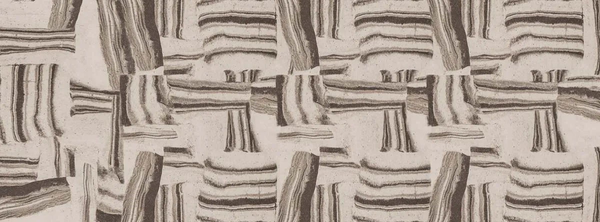 Rustic Earth-Layered Abstract Wall Mural