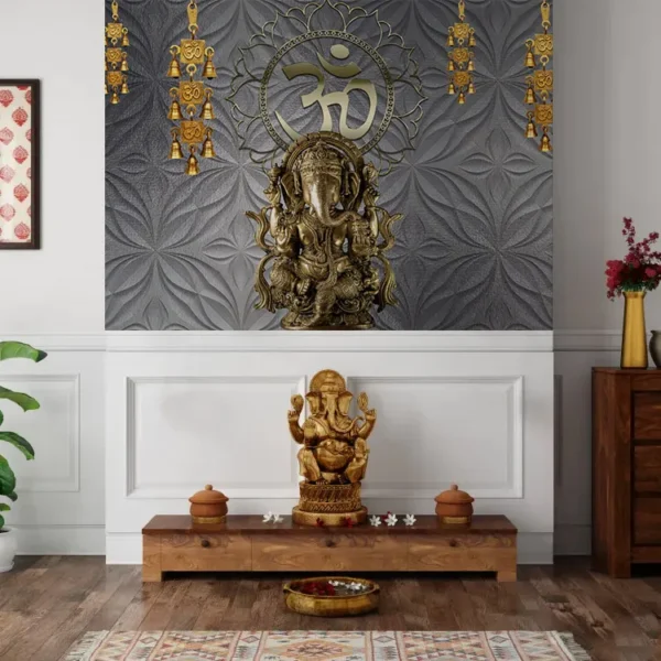 Sacred Ganesha & Om Bells Wall Mural – Lord of Walls