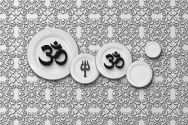 Sacred Harmony Om & Trishul Wall Mural – Lord of Walls