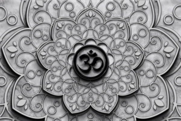 Sacred Om Symbol Wallpaper for Peaceful Interiors