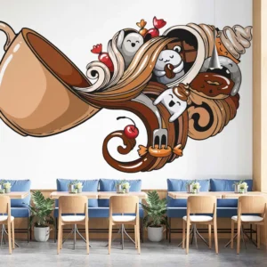 Kawaii Coffee Dream Wall Art