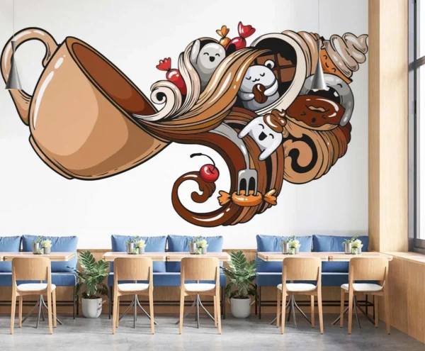 Kawaii Coffee Dream Wall Art