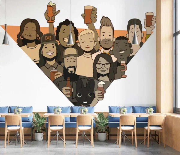 Cheers Together Diverse Wall Art