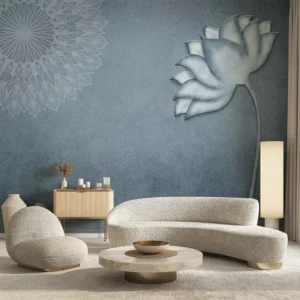 Serene Lotus Wall Mural