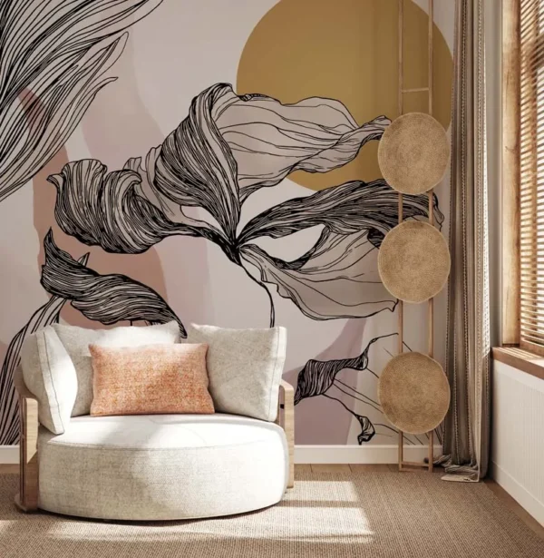 Sunlit Petals Mural