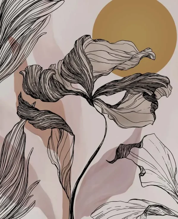 Sunlit Petals Mural