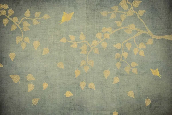 Timeless Fall Bodhi Leaves Wall Mural