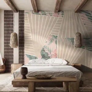 Tropical Geometry Wall Mural Design