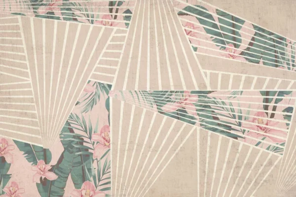 Tropical Geometry Wall Mural Design