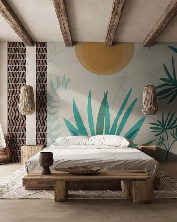 Tropical Sunscape Wall Mural